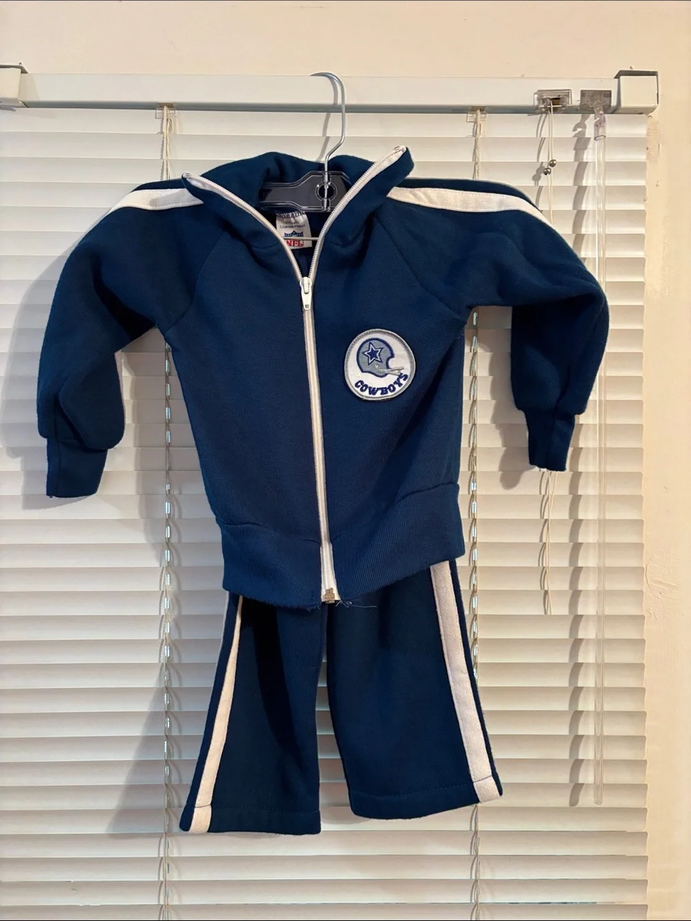 Rare 1980's Vintage Dallas Cowboys Infant Tracksuit NFL Patch Toddler Size 3